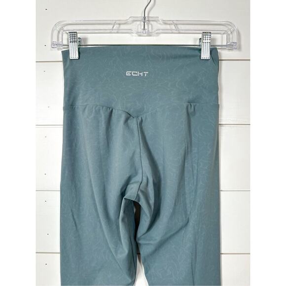 ECHT Women's Printed Pull On High Waisted Skinny Athletic Leggings Blue Small - Picture 8 of 10